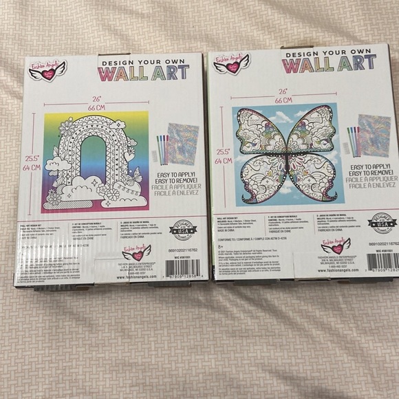 Two Large Color your own Wall Art Design Your Own Wall Art Sets New - Picture 2 of 2